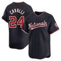 Johmsee W.Nationals #24 Cade Cavalli Player Navy Alternate Limited Replica Jerseys