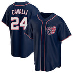 Johmsee W.Nationals #24 Cade Cavalli Player Navy Blue Replica Game Stitched Jerseys