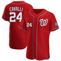 Johmsee W.Nationals #24 Cade Cavalli Player Red Alternate Elite Stitched Jerseys