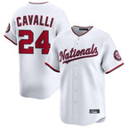 Johmsee W.Nationals #24 Cade Cavalli Player White Limited Stitched Jerseys