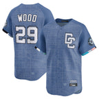 Johmsee W.Nationals #29 James Wood Player Blue Limited City Connect Stitched Jerseys