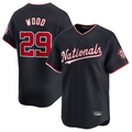 Johmsee W.Nationals #29 James Wood Player Navy Limited Stitched Jerseys