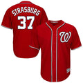 Johmsee W.Nationals #37 Stephen Strasburg Player Red Cool Alternate Player Stitched Jerseys