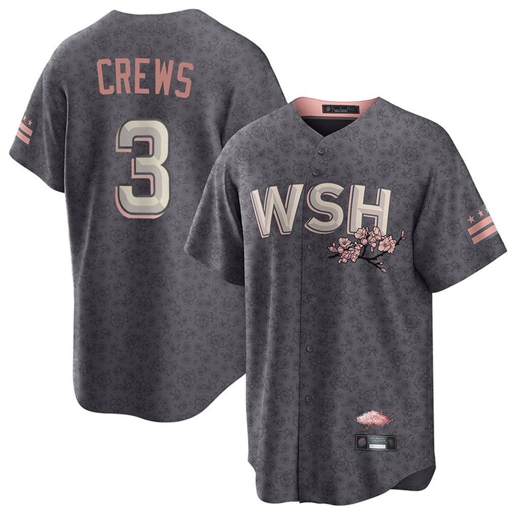 Johmsee W.Nationals #3 Dylan Crews Player City Connect Stitched Jerseys