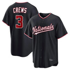 Johmsee W.Nationals #3 Dylan Crews Player Navy Game Stitched Jerseys