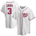 Johmsee W.Nationals #3 Dylan Crews Player White Game Replica Stitched  Jerseys