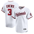 Johmsee W.Nationals #3 Dylan Crews Player White Limited Replica Stitched  Jerseys