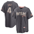 Johmsee W.Nationals #4 Daylen Lile Player Charcoal City Connect Limited Stitched Jerseys