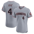 Johmsee W.Nationals #4 Daylen Lile Player Gray Alternate Elite Stitched Jerseys