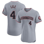 Johmsee W.Nationals #4 Daylen Lile Player Gray Alternate Elite Stitched Jerseys