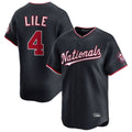 Johmsee W.Nationals #4 Daylen Lile Player Navy Alternate Limited Replica Stitched Jerseys