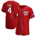 Johmsee W.Nationals #4 Daylen Lile Player Red Alternate Elite Stitched Jerseys