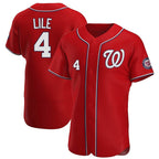 Johmsee W.Nationals #4 Daylen Lile Player Red Alternate Elite Stitched Jerseys