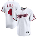 Johmsee W.Nationals #4 Daylen Lile Player White Alternate Limited Replica Stitched Jerseys