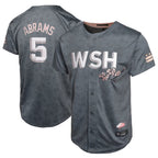 Johmsee W.Nationals #5 CJ Abrams Player Charcoal City Connect Limited Stitched Jerseys