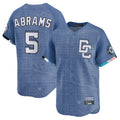 Johmsee W.Nationals #5 CJ Abrams Player Blue City Connect Limited Stitched Jerseys