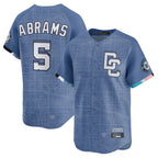Johmsee W.Nationals #5 CJ Abrams Player Blue City Connect Limited Stitched Jerseys