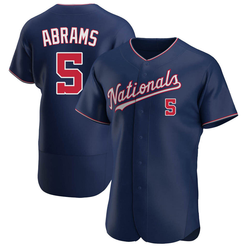 Johmsee W.Nationals #5 CJ Abrams Player Navy Alternate Elite Stitched Jerseys