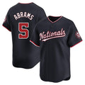 Johmsee W.Nationals #5 CJ Abrams Player Navy Blue Replica Stitched Jerseys