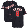 Johmsee W.Nationals #8 Carter Kieboom Player Navy Home Game Stitched Jerseys