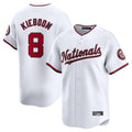 Johmsee W.Nationals #8 Carter Kieboom Player White Home Limited Stitched Jerseys