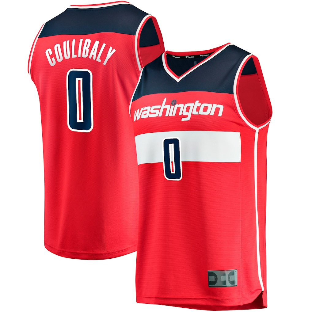 Johmsee W.Wizards #0 Bilal Coulibaly Red Fast Break Replica Jerseys - Icon Edition