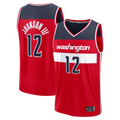 Johmsee W.Wizards #12 Tre Johnson III Red Fast Break Replica Jerseys - Icon Edition