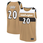 Johmsee W.Wizards #20 Alex Sarr Gold 2025-26 City Edition Fast Break Jerseys