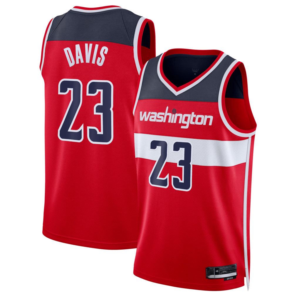 Johmsee W.Wizards #23 Anthony Davis Red Swingman Jerseys - Icon Edition
