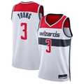 Johmsee W.Wizards #3 Trae Young White Swingman Jerseys - Association Edition