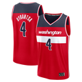 Johmsee W.Wizards #4 AJ Dybantsa Red 2026 Draft First Round Pick Fast Break Jersey s- Icon Edition
