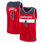 Johmsee W.Wizards #4 AJ Dybantsa Red 2026 Draft First Round Pick Fast Break Jersey s- Icon Edition