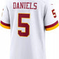 W.Commanders #5 Jayden Daniels White Alternate 2025 Game Stitched American Football Jerseys