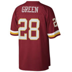 Johmsee Washington Football Team #28 Darrell Green Mitchell & Ness Burgundy Legacy Replica Stitched Jerseys