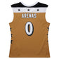 W.Wizards #0 Gilbert Arenas Mitchell & Ness 2006-07 Hardwood Classics Swingman Jersey - Gold Stitched American Basketball Jersey