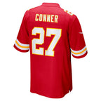 Johmsee KC.Chiefs #27 Chamarri Conner Red Game Jersey