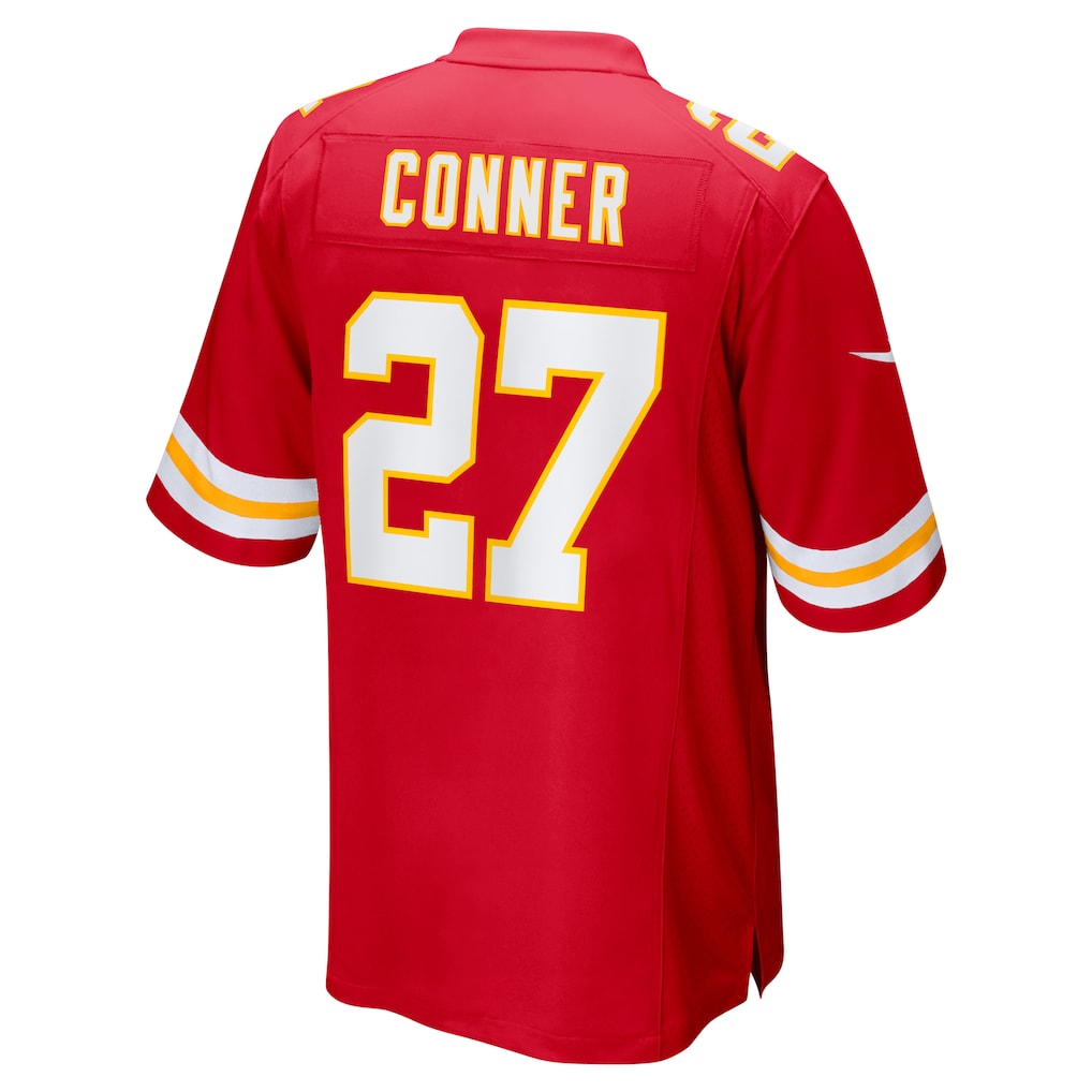 Johmsee KC.Chiefs #27 Chamarri Conner Red Game Jersey