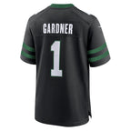 Johmsee NY.Jets #1 Ahmad Sauce Gardner Legacy Black Alternate Game Jersey