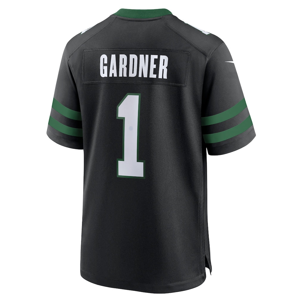 Johmsee NY.Jets #1 Ahmad Sauce Gardner Legacy Black Alternate Game Jersey