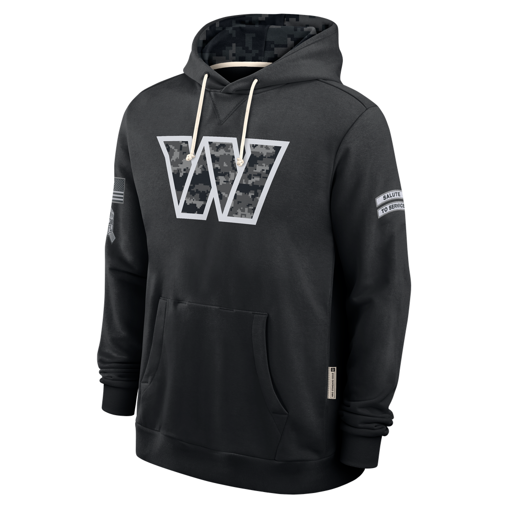Johmsee W.Commanders Black 2026 Salute to Service Sideline Dri-FIT Pullover Hoodie Jerseys