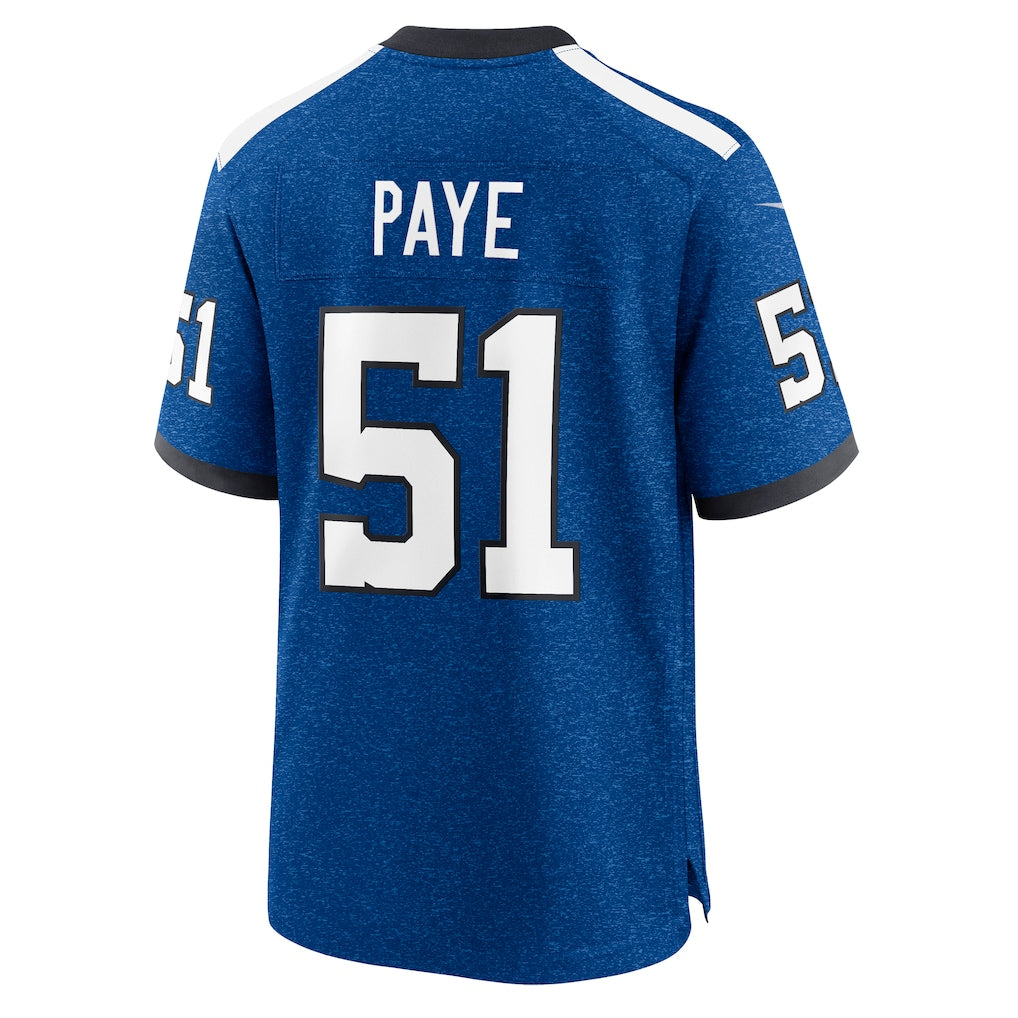 Johmsee IN.Colts #51 Kwity Paye Blue Alternate Game Jersey
