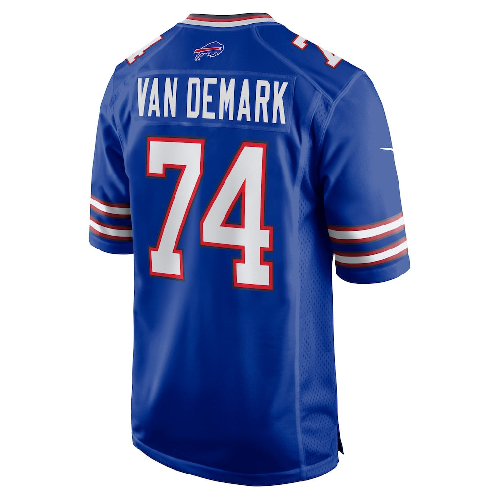 Johmsee B.Bills #74 Ryan Van Demark Royal Game Player Jersey