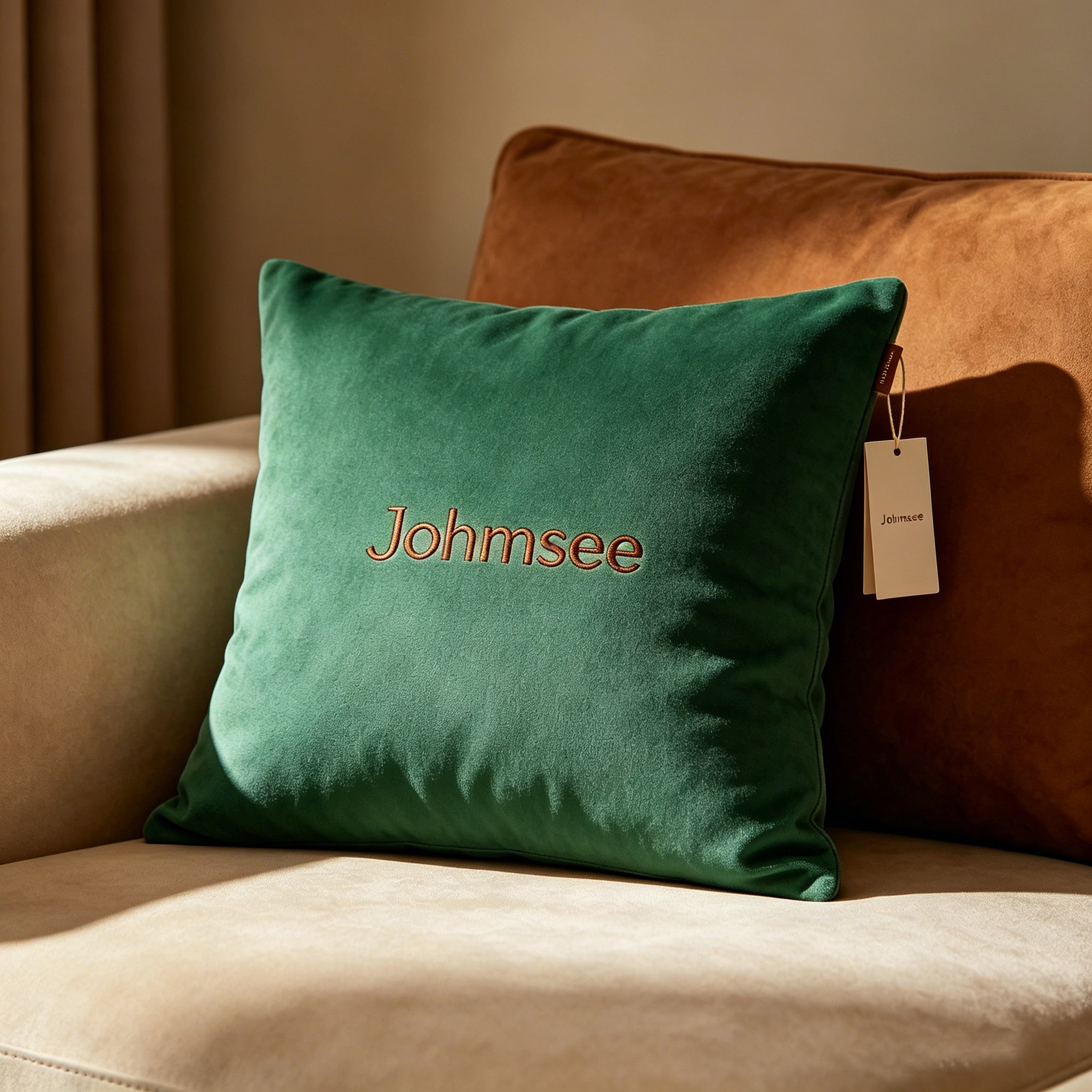 Johmsee Classic Green Bolsters, Premium Soft Skin-Friendly Breathable Plush Filled Comfort Cheap Sofa Cushion Pillows, All-Match Home Bedroom Couch Decorative Back Pillows for Daily Use