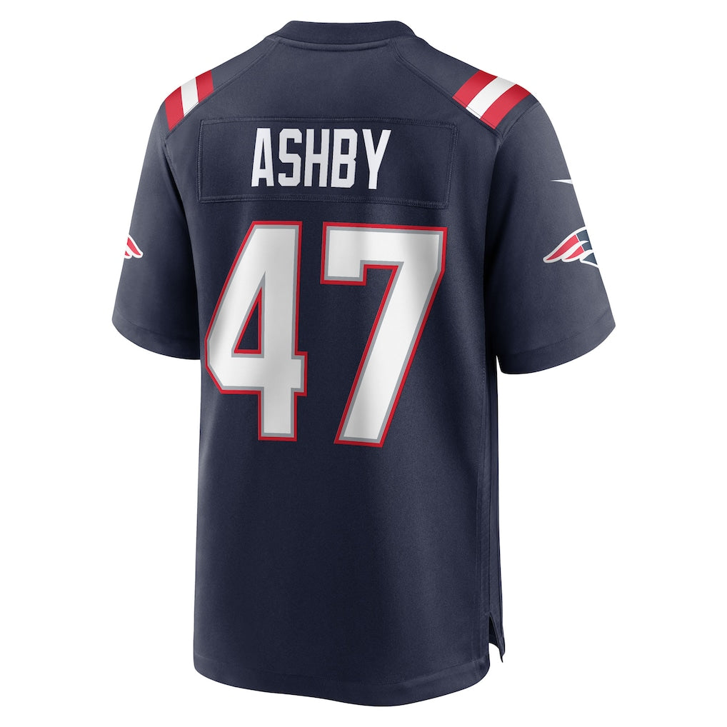 Johmsee NE.Patriots #47 Julian Ashby Navy Team Game Jersey