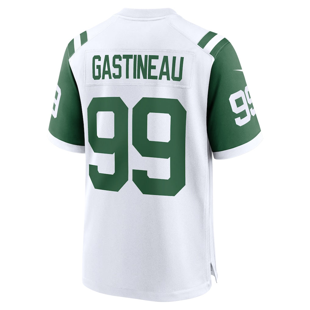 Johmsee NY.Jets #99 Mark Gastineau White Retired Player Alternate Game Jersey