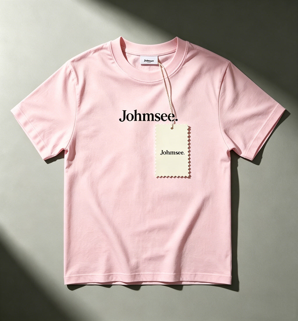 Johmsee Classic Logo Pink T-shirt