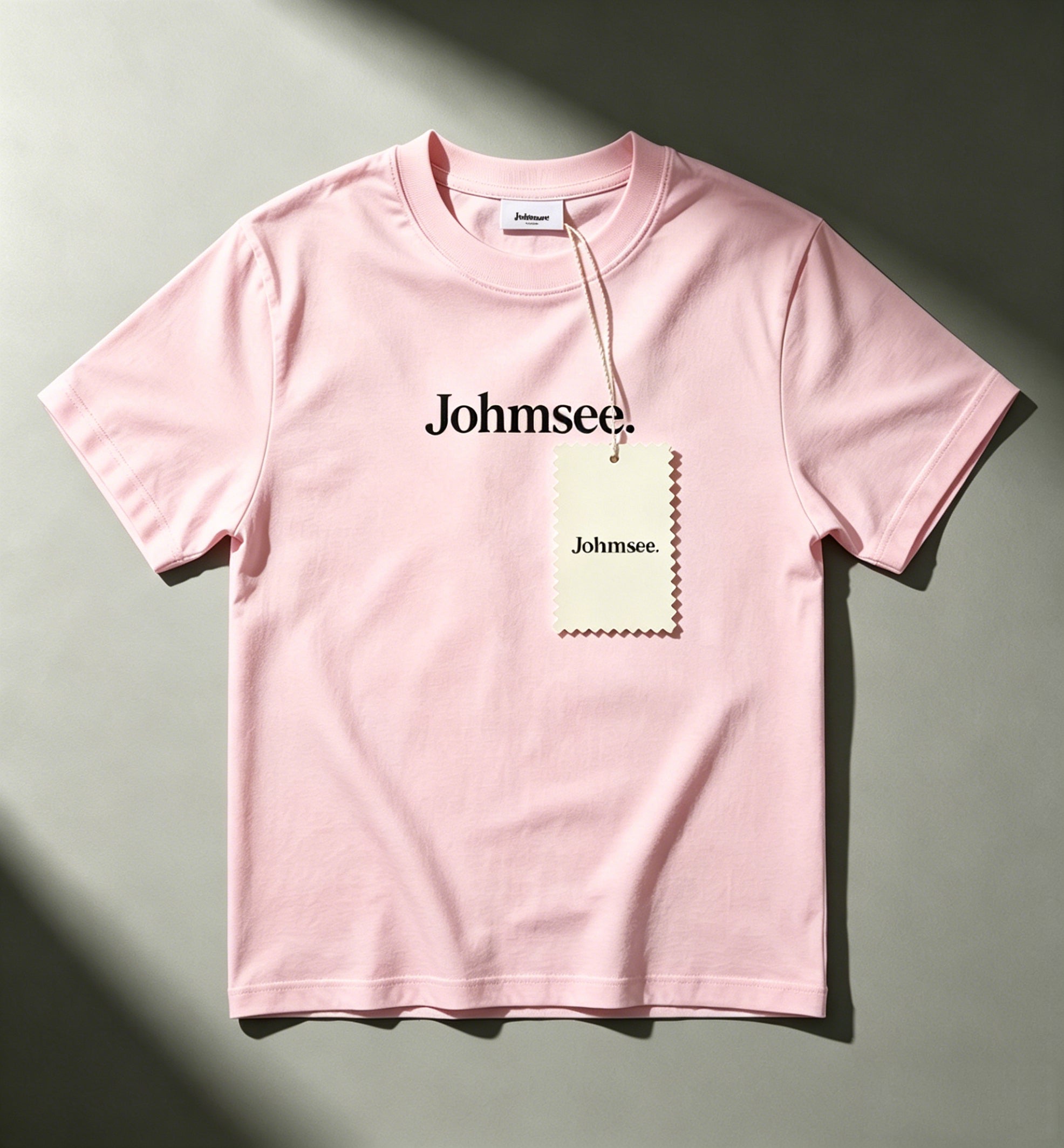 Johmsee Classic Logo Pink T-shirt