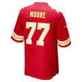 Johmsee KC.Chiefs #77 Jaylon Moore Red Team Game Jersey