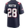 Johmsee NE.Patriots #28 Curtis Martin Navy Game Retired Player Jersey