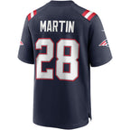Johmsee NE.Patriots #28 Curtis Martin Navy Game Retired Player Jersey